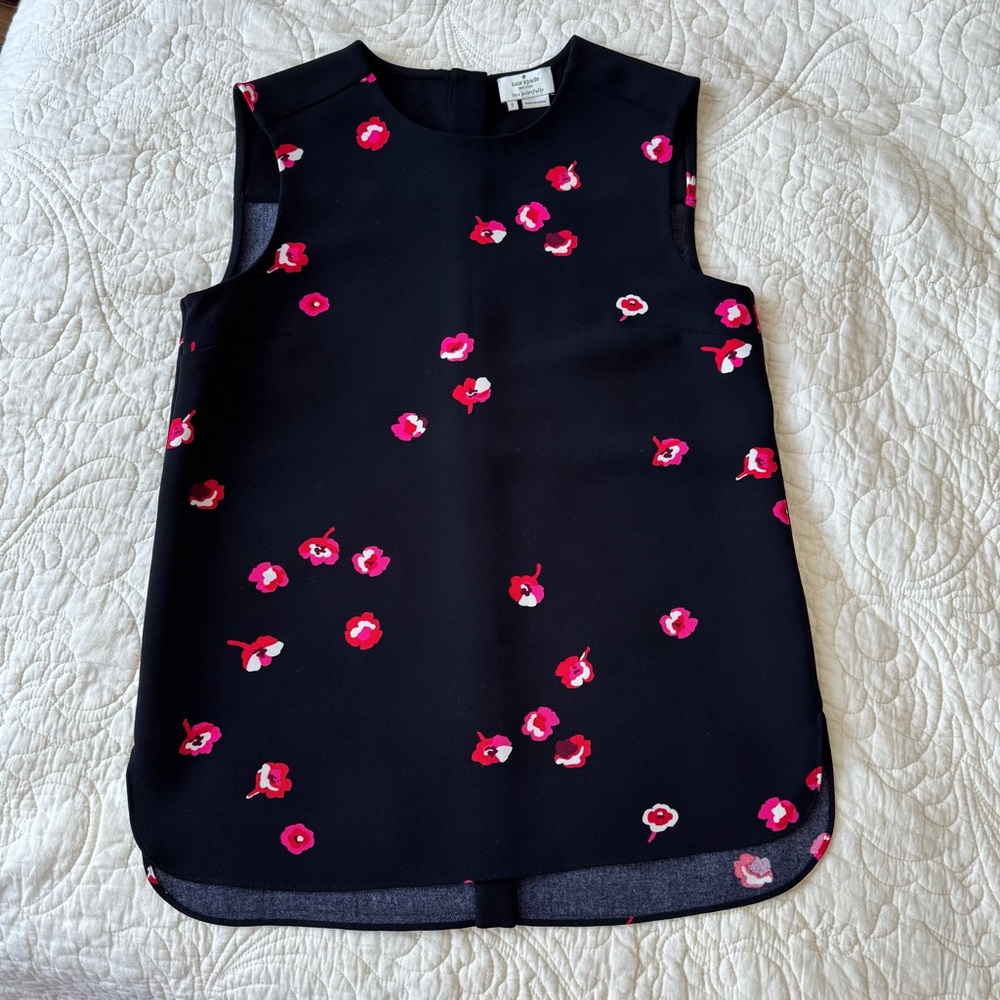 Kate Spade New York falling floral tops size 2